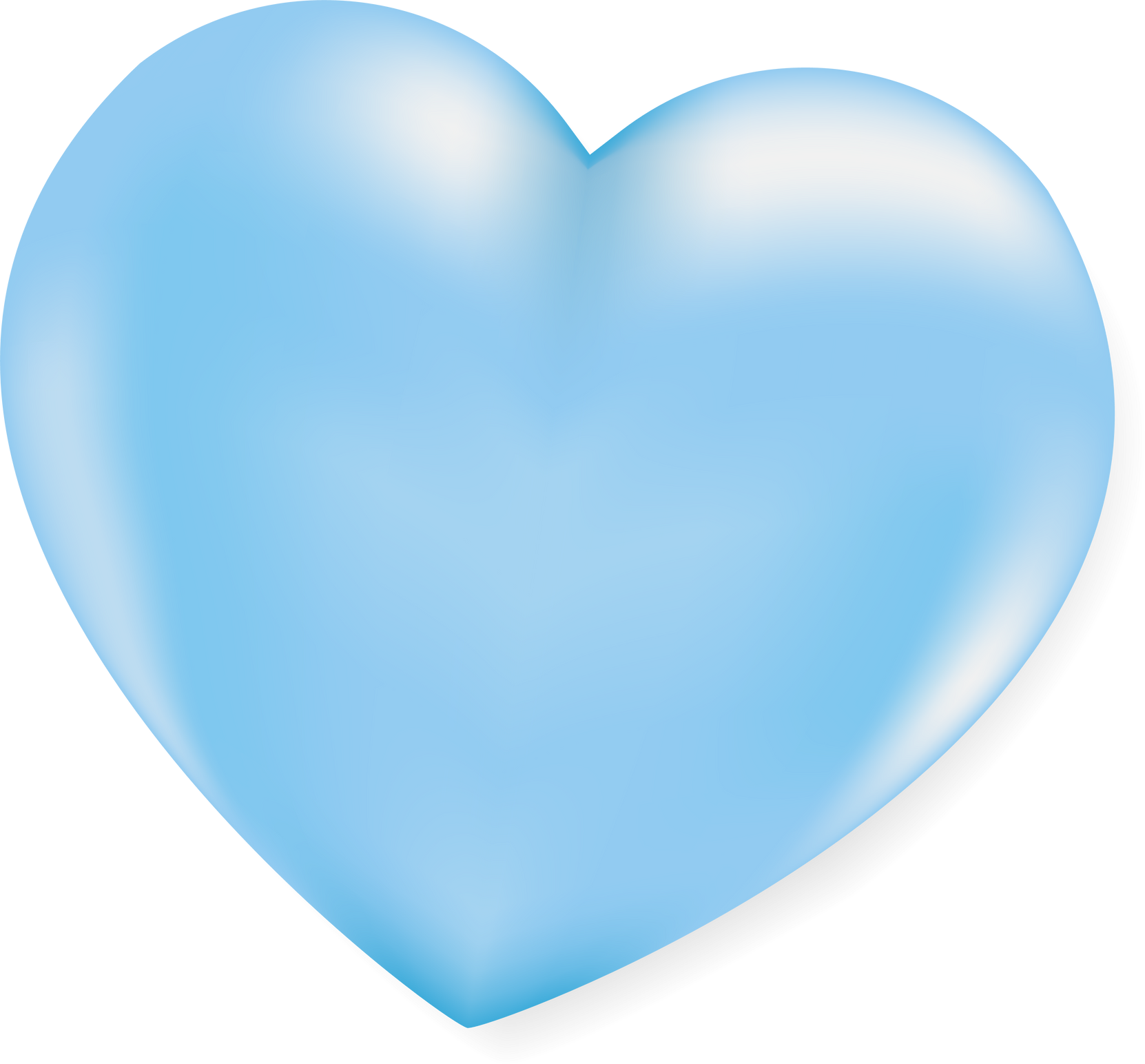 Blue 3d heart male 